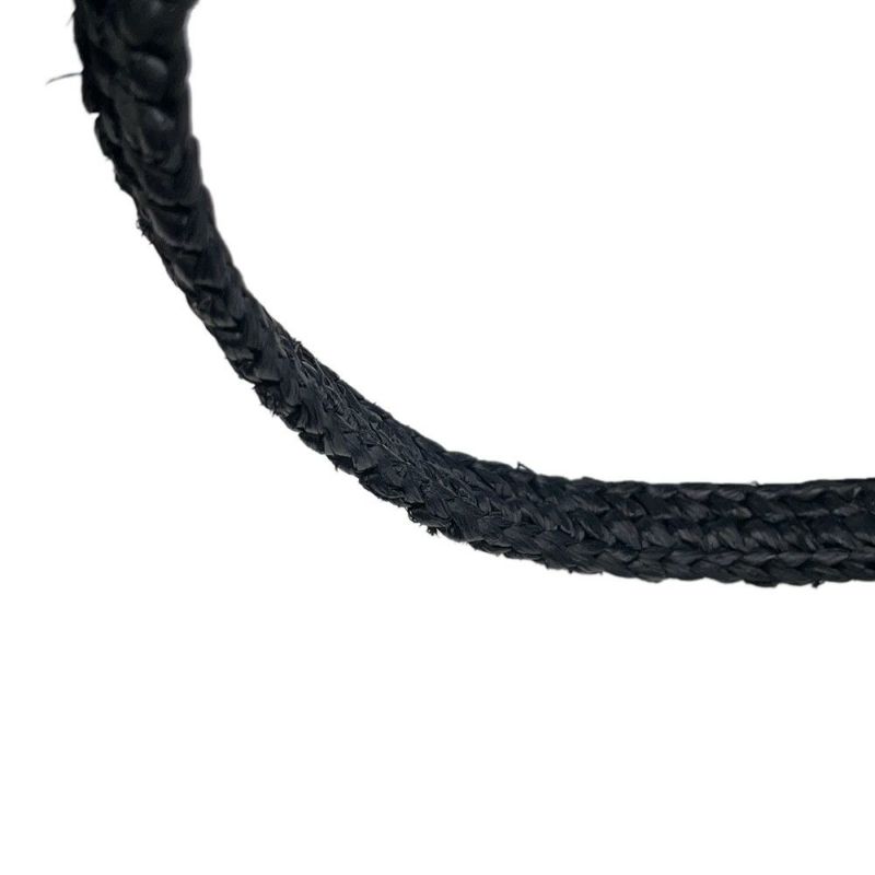 プラダ トートバッグ クロシェ ストロー ロゴ 1BG494 PRADA バッグ 黒