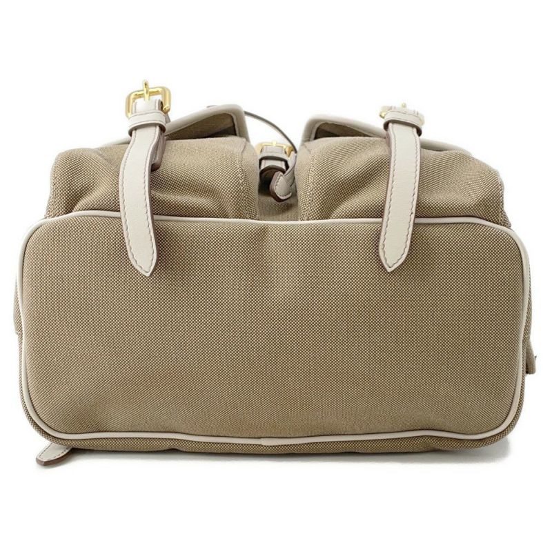 プラダ リュック ロゴ ジャカード バックパック キャンバス 1BZ006 PRADA バッグ リュックサック