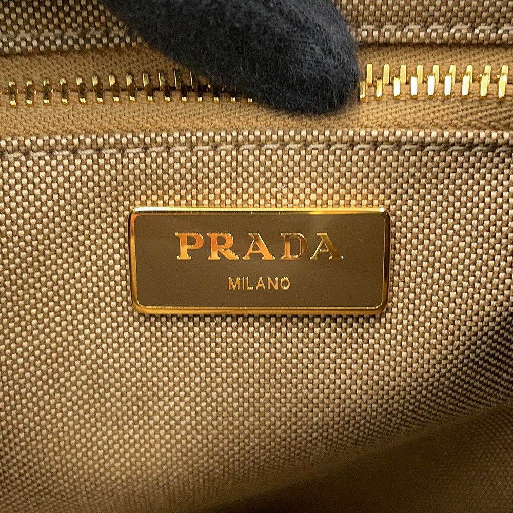 プラダ リュック ロゴ ジャカード バックパック キャンバス 1BZ006 PRADA バッグ リュックサック