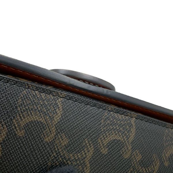 セリーヌ ハンドバッグ トリオンフ タブゥ SLG クラッチ PVC レザー 10I592 CELINE 2way ブラウン