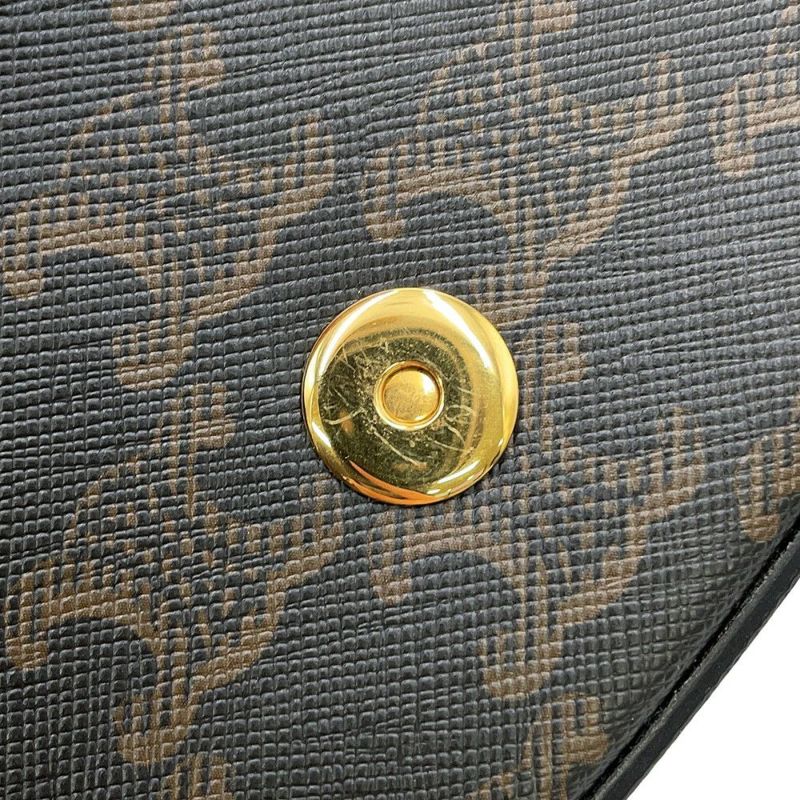 セリーヌ ハンドバッグ トリオンフ タブゥ SLG クラッチ PVC レザー 10I592 CELINE 2way ブラウン