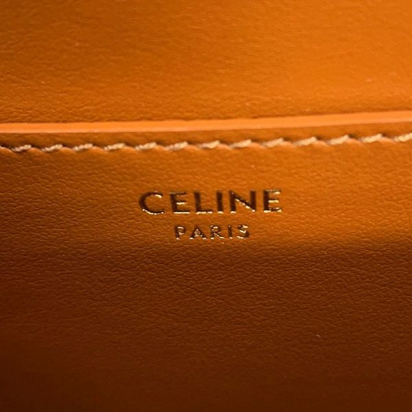 セリーヌ ハンドバッグ トリオンフ タブゥ SLG クラッチ PVC レザー 10I592 CELINE 2way ブラウン