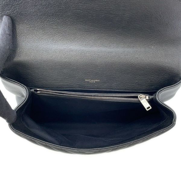 サンローランパリ ハンドバッグ カレッジ レザー 600278 SAINT LAURENT PARIS 2wayチェーンショルダー 黒