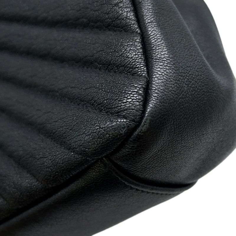 サンローランパリ ハンドバッグ カレッジ レザー 600278 SAINT LAURENT PARIS 2wayチェーンショルダー 黒