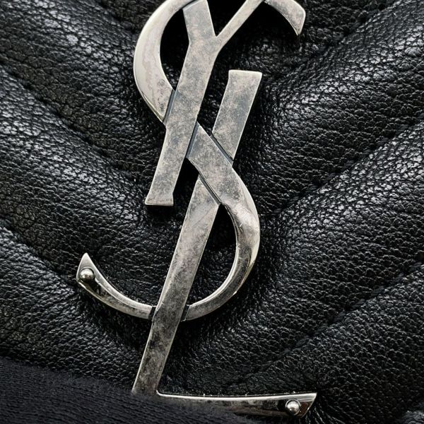 サンローランパリ ハンドバッグ カレッジ レザー 600278 SAINT LAURENT PARIS 2wayチェーンショルダー 黒
