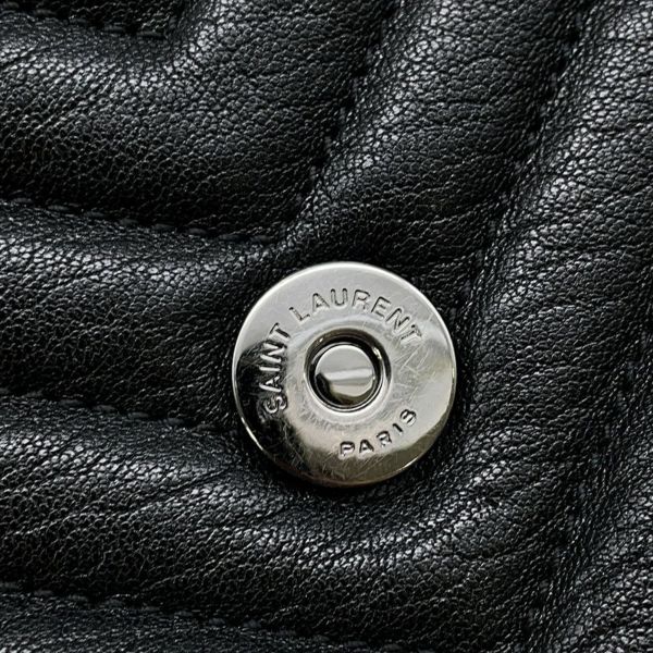 サンローランパリ ハンドバッグ カレッジ レザー 600278 SAINT LAURENT PARIS 2wayチェーンショルダー 黒