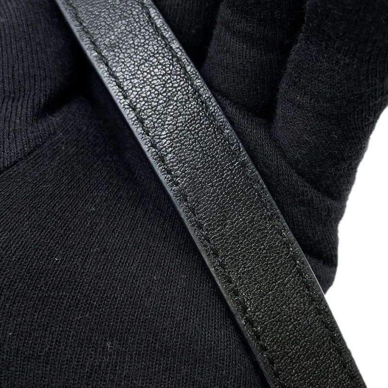 サンローランパリ ハンドバッグ カレッジ レザー 600278 SAINT LAURENT PARIS 2wayチェーンショルダー 黒