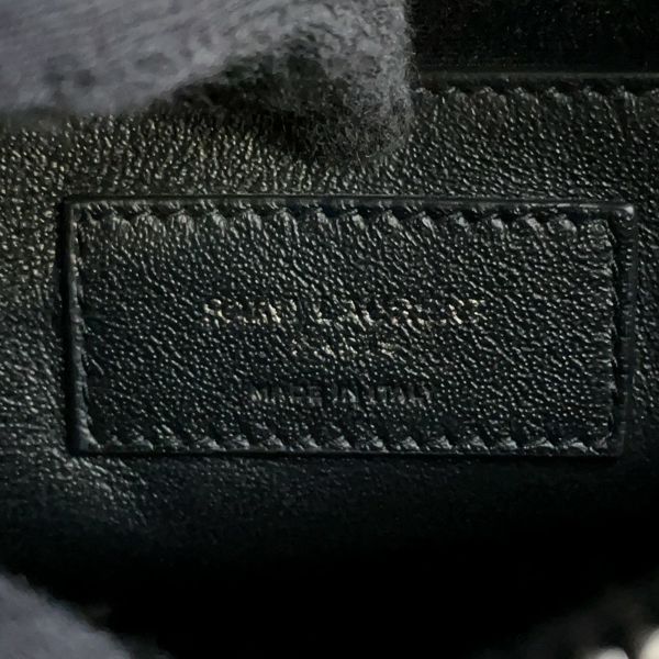 サンローランパリ ハンドバッグ カレッジ レザー 600278 SAINT LAURENT PARIS 2wayチェーンショルダー 黒