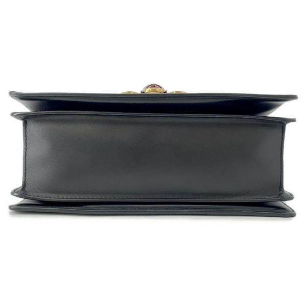 グッチ ハンドバッグ クイーンマーガレット レザー 476541 GUCCI 2wayショルダー 黒