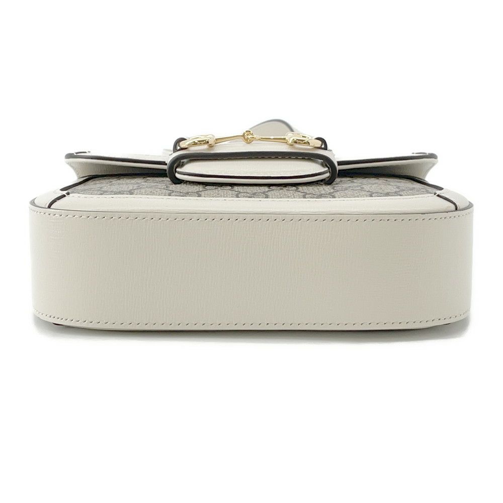 グッチ ショルダーバッグ ホースビット GGスプリーム PVC レザー 658574 GUCCI バッグ 白