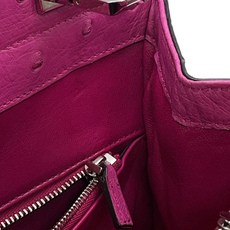 グッチ ハンドバッグ ズゥミ オーストリッチ 607408 GUCCI 2wayショルダー