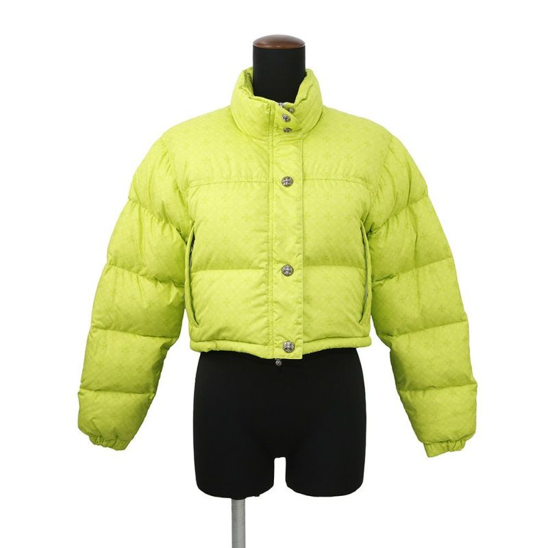 クロムハーツ ダウンジャケット STIFF CHプラス クロップド丈 ポリエステル レディースサイズXS CHROME HEARTS