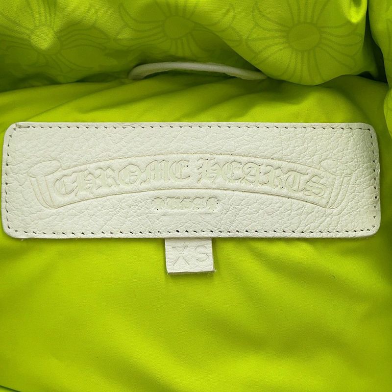 クロムハーツ ダウンジャケット STIFF CHプラス クロップド丈 ポリエステル レディースサイズXS CHROME HEARTS
