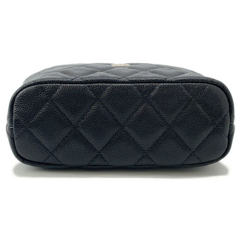 シャネル ハンドバッグ マトラッセ ココマーク チェーンホーボーバッグ キャビアスキン AP4386 CHANEL 2way 黒