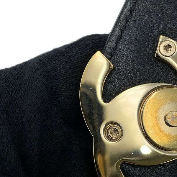 シャネル チェーンショルダーバッグ Vステッチ シェブロン ラムスキン AS0025 CHANEL 黒