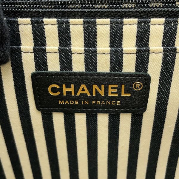 シャネル チェーンショルダーバッグ Vステッチ シェブロン ラムスキン AS0025 CHANEL 黒