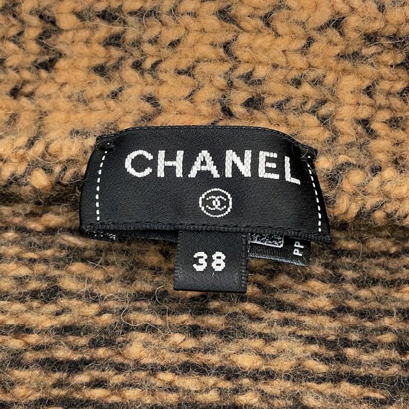 シャネル カーディガン ココマーク ウール カシミヤ ラインストーン レディースサイズ38 P72908 CHANEL トップス