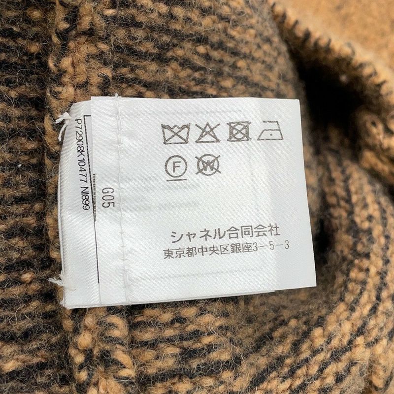 シャネル カーディガン ココマーク ウール カシミヤ ラインストーン レディースサイズ38 P72908 CHANEL トップス