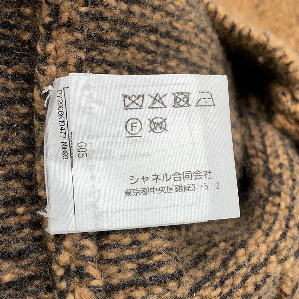 シャネル カーディガン ココマーク ウール カシミヤ ラインストーン レディースサイズ38 P72908 CHANEL トップス