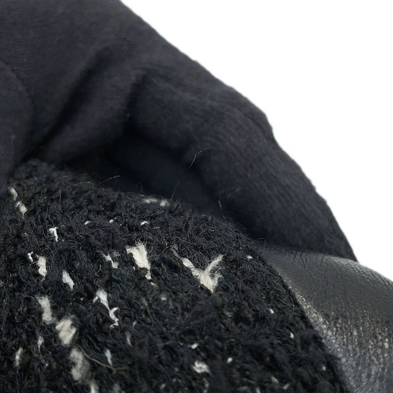 シャネル コート ツイード レディースサイズ38 P57222 CHANEL アウター 黒