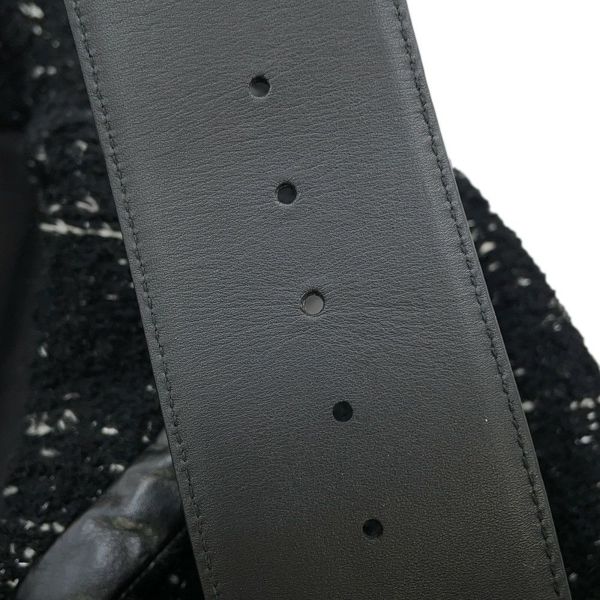 シャネル コート ツイード レディースサイズ38 P57222 CHANEL アウター 黒