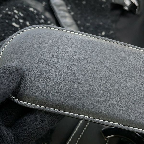 シャネル コート ツイード レディースサイズ38 P57222 CHANEL アウター 黒