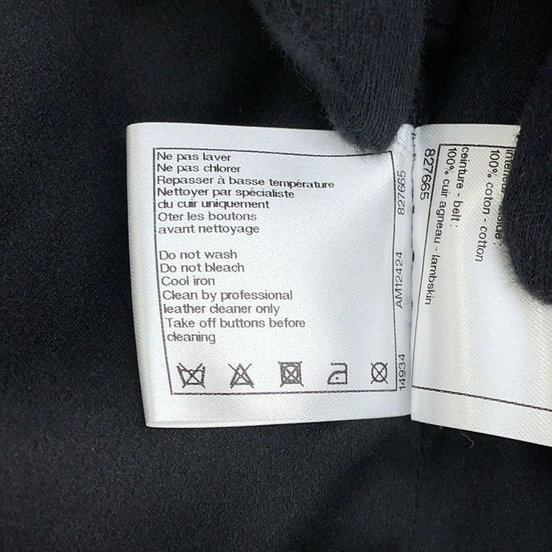 シャネル コート ツイード レディースサイズ38 P57222 CHANEL アウター 黒