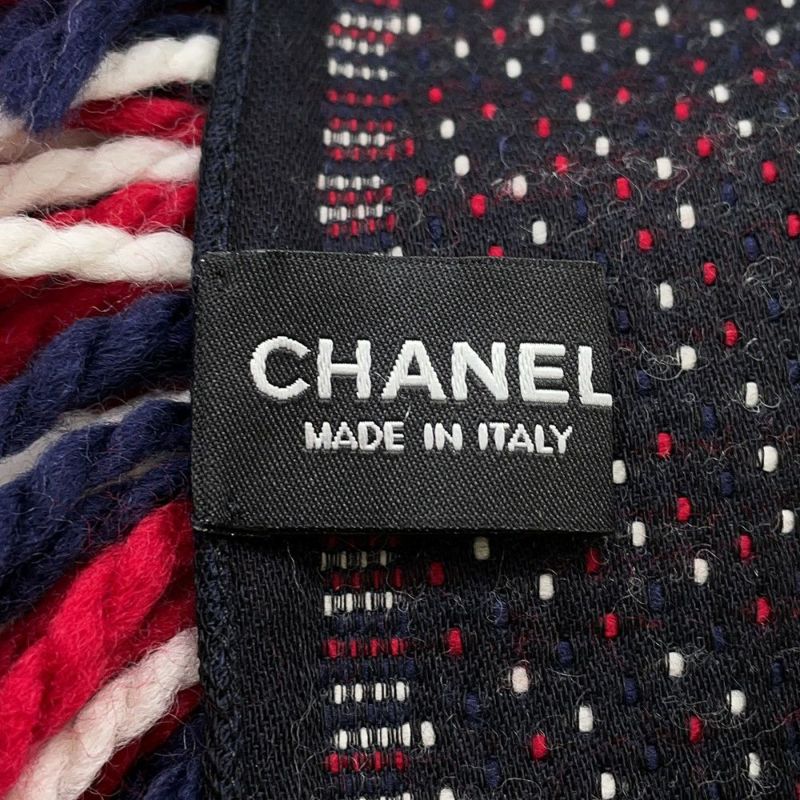 シャネル マフラー ココマーク ロゴ ウール シルク CHANEL ストール