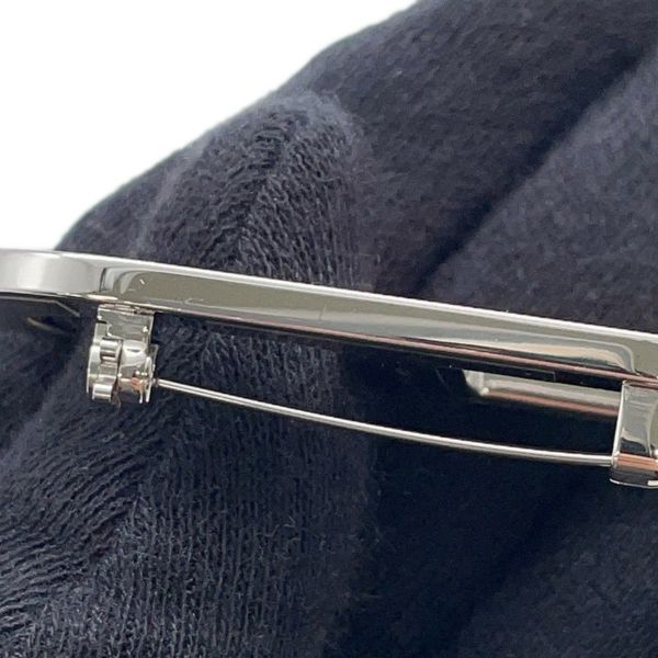 エルメス ブローチ シェーヌダンクル オレンジミニアン/シルバー金具 エプソン HERMES アクセサリー