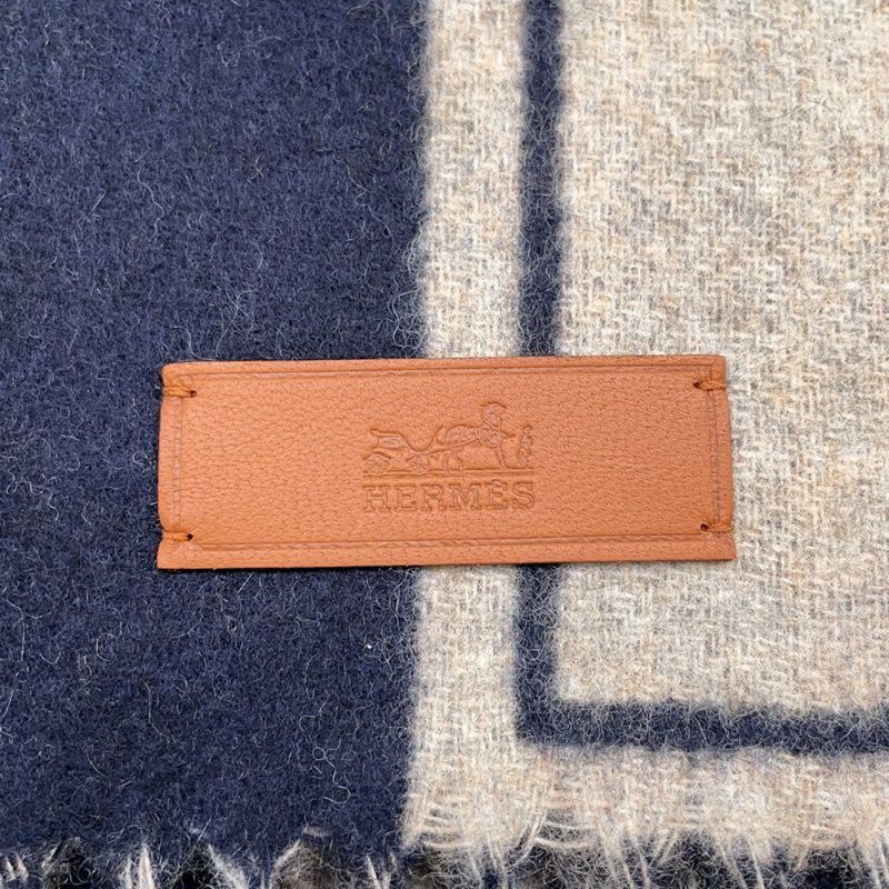 エルメス マフラー クレ・ドゥ・H カシミヤ HERMES ストール