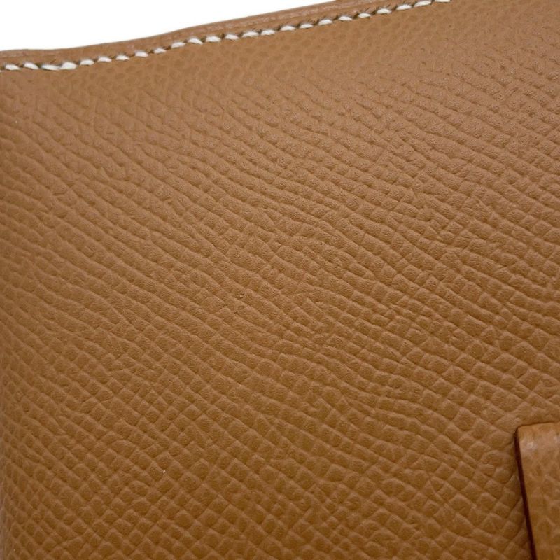 エルメス 二つ折り財布 ベアンコンパクト ゴールド/シルバー金具 エプソン W刻印 財布