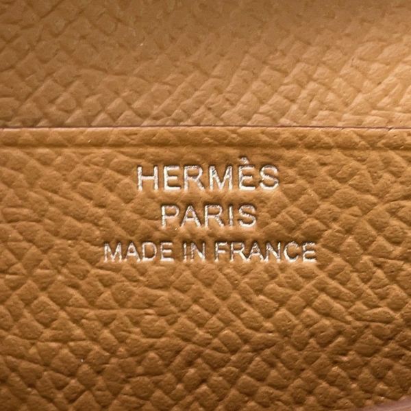 エルメス 二つ折り財布 ベアンコンパクト ゴールド/シルバー金具 エプソン W刻印 財布