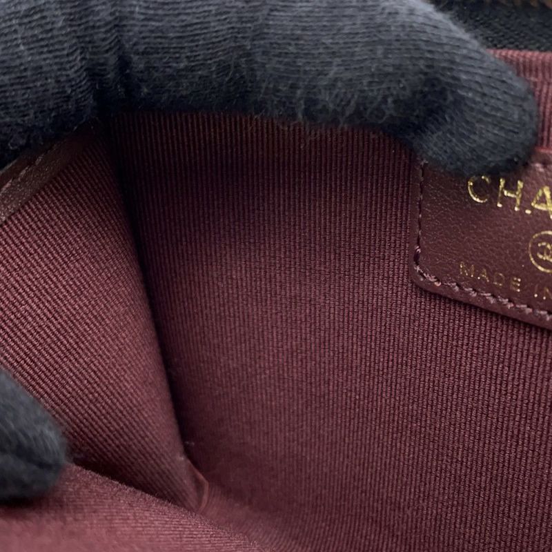 シャネル コインケース マトラッセ ココマーク キャビアスキン AP3179 CHANEL フラグメント カードケース 黒