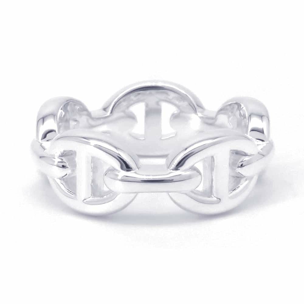 エルメス リング シェーヌダンクル アンシェネPM SV925シルバー リングサイズ50 HERMES ジュエリー