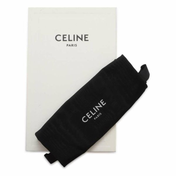 セリーヌ 長財布 トリオンフ ラウンドジップ レザー CELINE 財布 黒