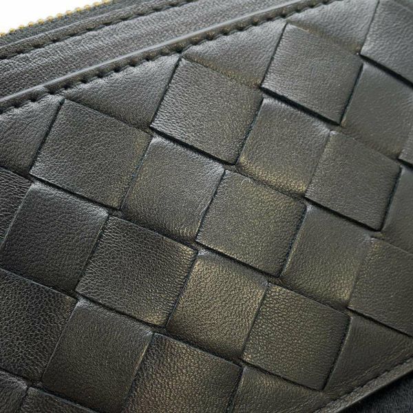 ボッテガヴェネタ コインケース イントレチャート レザー 608784 BOTTEGA VENETA 黒