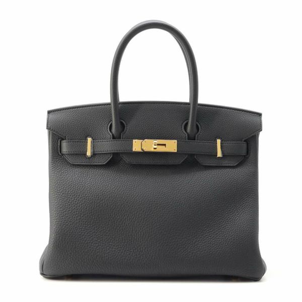 エルメス バーキン30 ブルーオーシャン/ゴールド金具 トゴ W刻印 HERMES Birkin ハンドバッグ