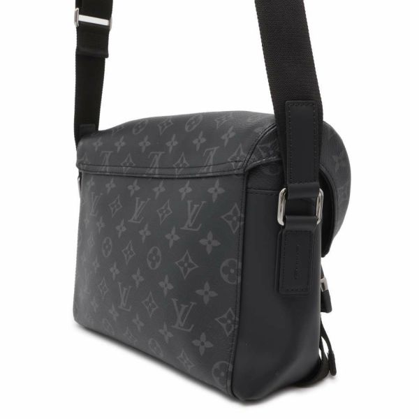 ルイヴィトン ショルダーバッグ モノグラム・エクリプス メッセンジャー・ヴォワヤージュPM M40511 LOUIS VUITTON 黒 ブラック