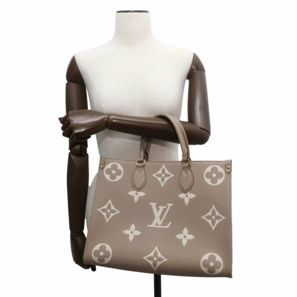 ルイヴィトン トートバッグ モノグラム・アンプラント オンザゴーMM M45494 LOUIS VUITTON バイカラー