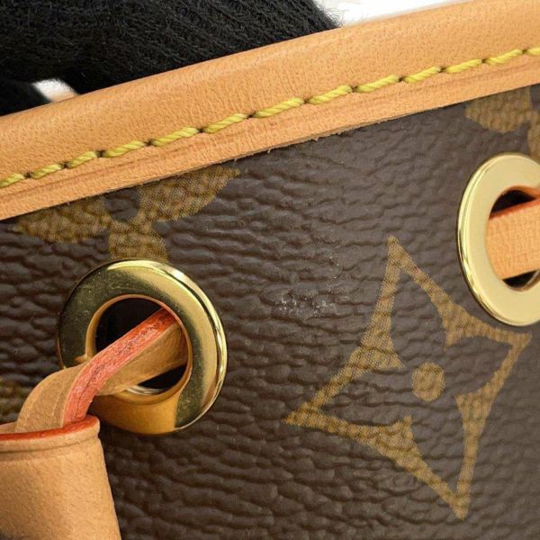 ルイヴィトン ハンドバッグ モノグラム ナノ・ノエ M81266 LOUIS VUITTON 2wayショルダーバッグ