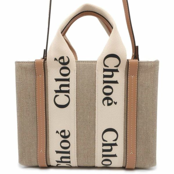 クロエ ハンドバッグ ウッディ トート スモール キャンバス CHC22AS397I2690Z Chloe 2wayショルダー