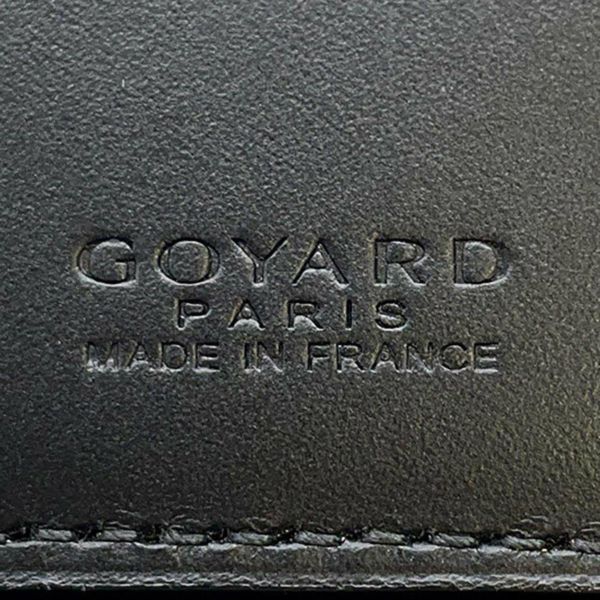 ゴヤール 二つ折り財布 ヴィクトワール レザー GOYARD カードケース メンズ 黒