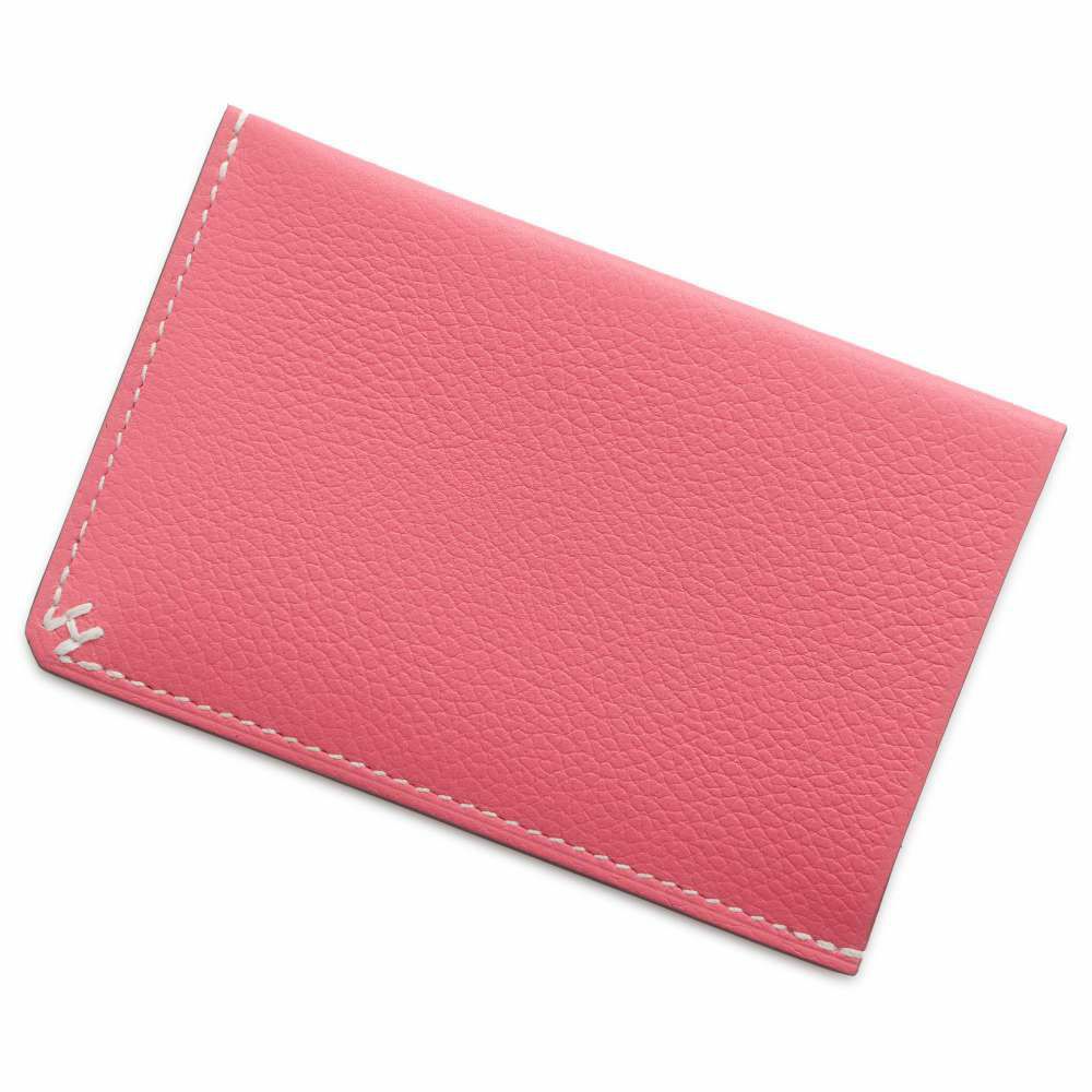 エルメス カードケース Hセリエ ローズアザレ エバーカラー W刻印 HERMES 財布