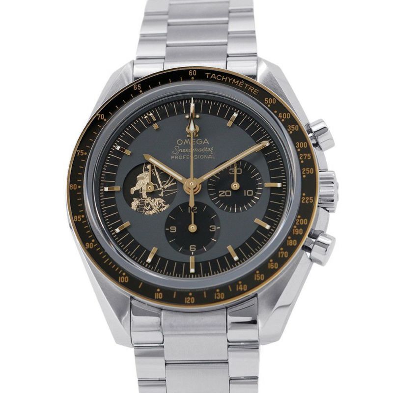 オメガ スピードマスター アポロ11号 50周年記念モデル 限定6969本 310.20.42.50.01.001 黒文字盤