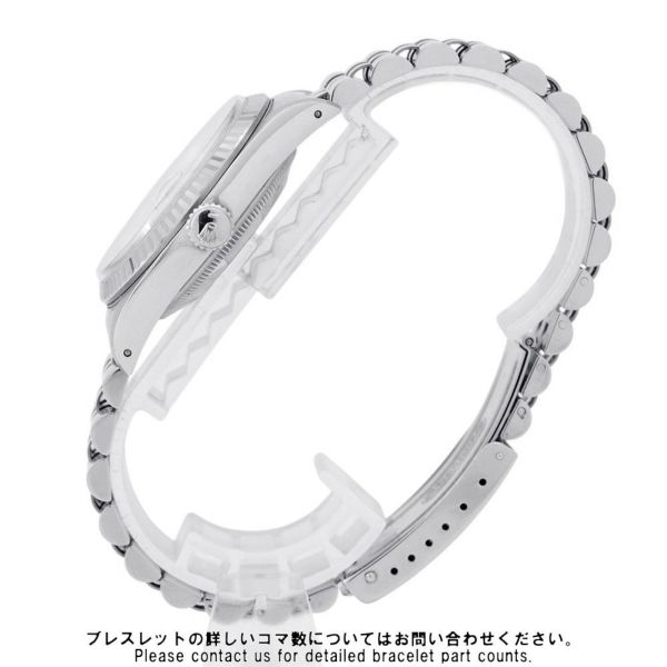ロレックス デイトジャスト36 ランダムシリアル ルーレット SS/K18ホワイトゴールド 10Pダイヤ 116234G 腕時計 シルバー文字盤
