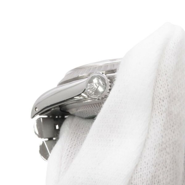 ロレックス デイトジャスト36 ランダムシリアル ルーレット SS/K18ホワイトゴールド 10Pダイヤ 116234G 腕時計 シルバー文字盤