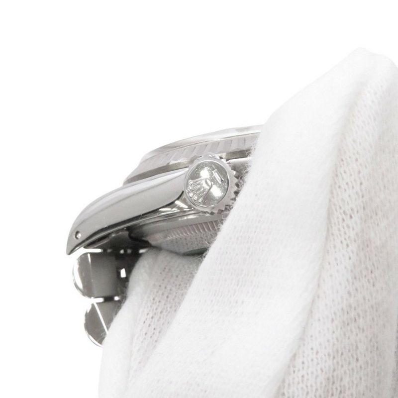 ロレックス デイトジャスト36 ランダムシリアル ルーレット SS/K18ホワイトゴールド 10Pダイヤ 116234G 腕時計 シルバー文字盤