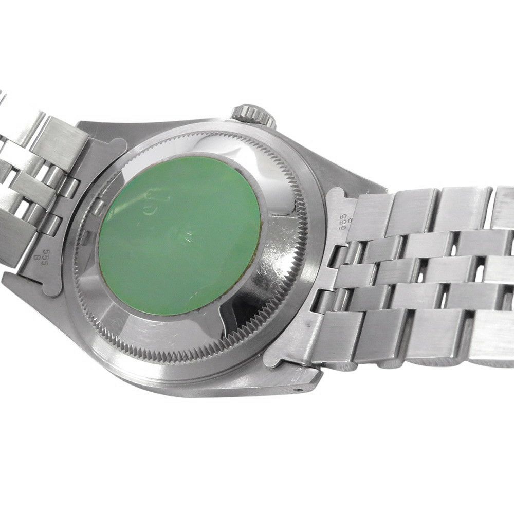 ロレックス デイトジャスト36 ランダムシリアル ルーレット SS/K18ホワイトゴールド 10Pダイヤ 116234G 腕時計 シルバー文字盤