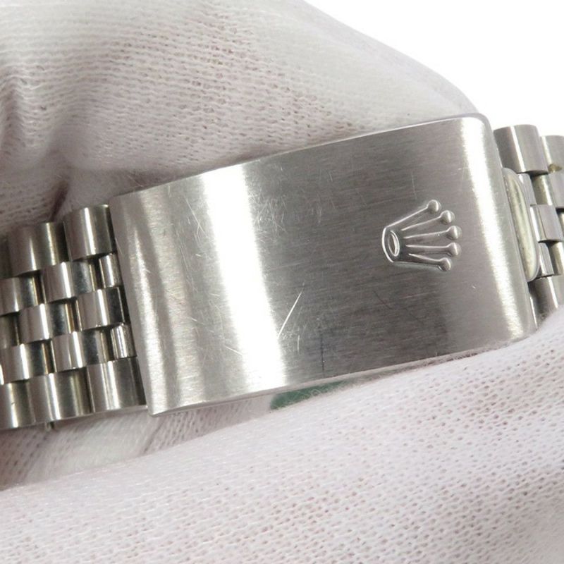 ロレックス デイトジャスト36 ランダムシリアル ルーレット SS/K18ホワイトゴールド 10Pダイヤ 116234G 腕時計 シルバー文字盤