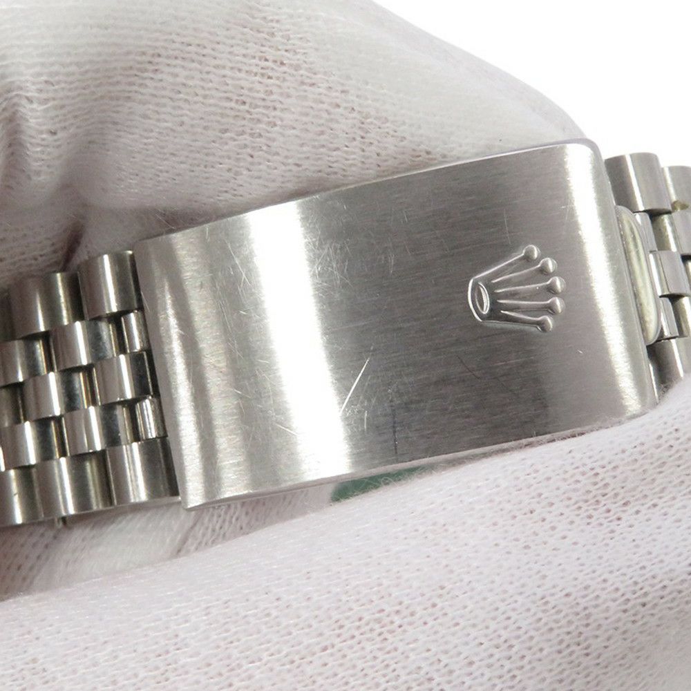 ロレックス デイトジャスト36 ランダムシリアル ルーレット SS/K18ホワイトゴールド 10Pダイヤ 116234G 腕時計 シルバー文字盤